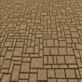 thumbnail image 1 of Ahgly Company Tapis d'Intérieur Lavables en Machine, Carrés, Transitionnels, Brun Caramel, Carrés de 4', 1 of 7