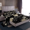 thumbnail image 1 of Erosebridal Chic Butterfly Bed Sheets Set Queen Size, Vintage Rose Flower Bedroom Set, 4pcs, 1 of 7