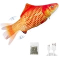 thumbnail image 1 of USB Chargeable Cat Kicker Wiggle Fish Catnip Kitten Toys, Interactive Cat Exercise Toys, 1 of 1