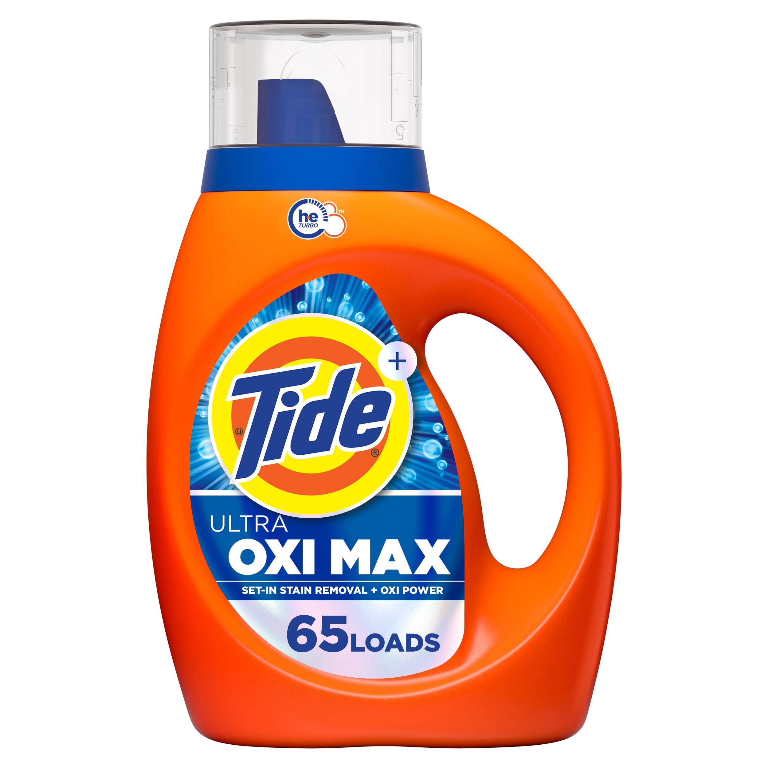 Tide Ultra Oxi Max Liquid Laundry Detergent, Set-in Stain Removal Plus Oxi Power, Laundry Detergent Liquid with Extra Oxi Power, 2.72 Litres, 65 Wash Loads