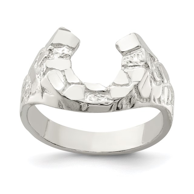 925 Sterling Silver Horseshoe Ring
