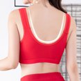 thumbnail image 3 of B91xZ Womens Fashion Bra Front Close Wirefree Back Support Posture Full Coverage Bra,Red 46, 3 of 4