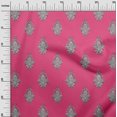 thumbnail image 2 of oneOone Georgette Viscose Fabric Leaves|Floral & Paisley Block Printed Craft Fabric BTY 42 Inch Wide, 2 of 4