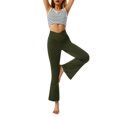 thumbnail image 2 of Women's Bootcut Yoga Pants Crossover High Waisted Workout Leggings Stretch Through Tummy Control Flare Pants, 2 of 7