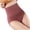 Wine, variant on Lovzfmll Women's Underwear, High Waist Compression Shorts, Plus Size Warm Belly Hip Lift Panties, Breathable Tummy Control Underwear with Waist Trimming