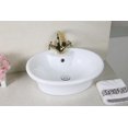 thumbnail image 3 of American Imaginations 19-in. W Above Counter White Bathroom Vessel Sink Set For 1 Hole Center Faucet AI-34338, 3 of 9
