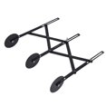 thumbnail image 4 of 3 Wheel Stainless Steel Pastry Cutter, Safe Wing Nut Adjustable Pizza Slicer Save Time Accurate  For Dough For Pizza For Baking Stainless Steel,Black Non Stick, 4 of 8