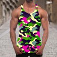 thumbnail image 2 of BADHUB Mens Color Block Muscle Tank Topsssss Clearance Workout Athletic Sleeveless Crew Neck Shirts GreenXXL, 2 of 6