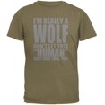 thumbnail image 1 of Animal World Human Wolf Costume Mens T Shirt, 1 of 1