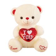 Color Changing Lights,Glitter Color Changing Teddy Bear Plush Childrens Present and Toy