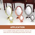thumbnail image 4 of Miangastore Compact Makeup Mirror Miniature Mirror Golden Alloy 1Set 1.8x1in, 4 of 9