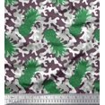 thumbnail image 1 of Soimoi Georgette Viscose Fabric Camouflage Texture & Pine Fruits Printed Fabric 1 Yard 42 Inch Wide, 1 of 1