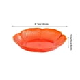 thumbnail image 2 of Tauxra Clear Patterned Lotus Edge Plastic Fruit Bowl Food Grade Serving Dish For Living Room Coffee Table, 2 of 6
