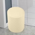 thumbnail image 4 of DOLITY Ottoman Slipcovers Machine Washable Footrest Sofa Cover Ottoman Cover for Living Cream Yellow, 4 of 8