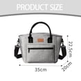 thumbnail image 2 of Insulated Lunch Bag for Women Men, Adult Lunch Box for Women with Adjustable Shoulder Strap, Portable Large Lunch Tote Bag for Office Work Picnic Beach, Reusable Lunch Cooler Bag (Navy), 2 of 8