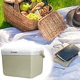 thumbnail image 1 of Green Car Mounted Outdoor Refrigerator Picnic Portable Household Refrigerator, 1 of 7