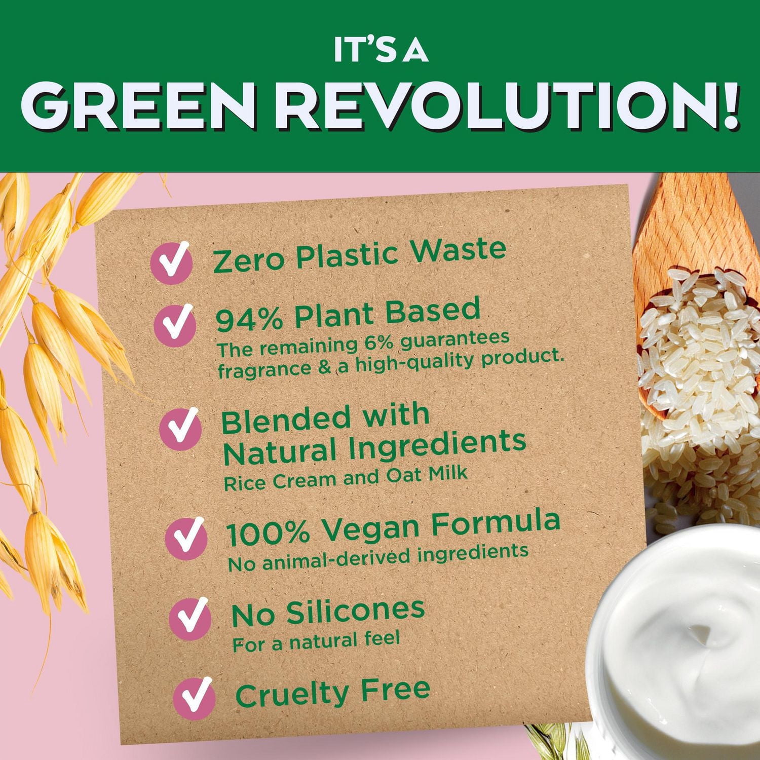 Garnier Whole Blends Shampooing Solide doux Délicatesse d'avoine pour cheveux fragiles, Emballage zéro plastique,  sans agents de conservation, sans silicone, sans savon ni pigments, avec crème de riz
