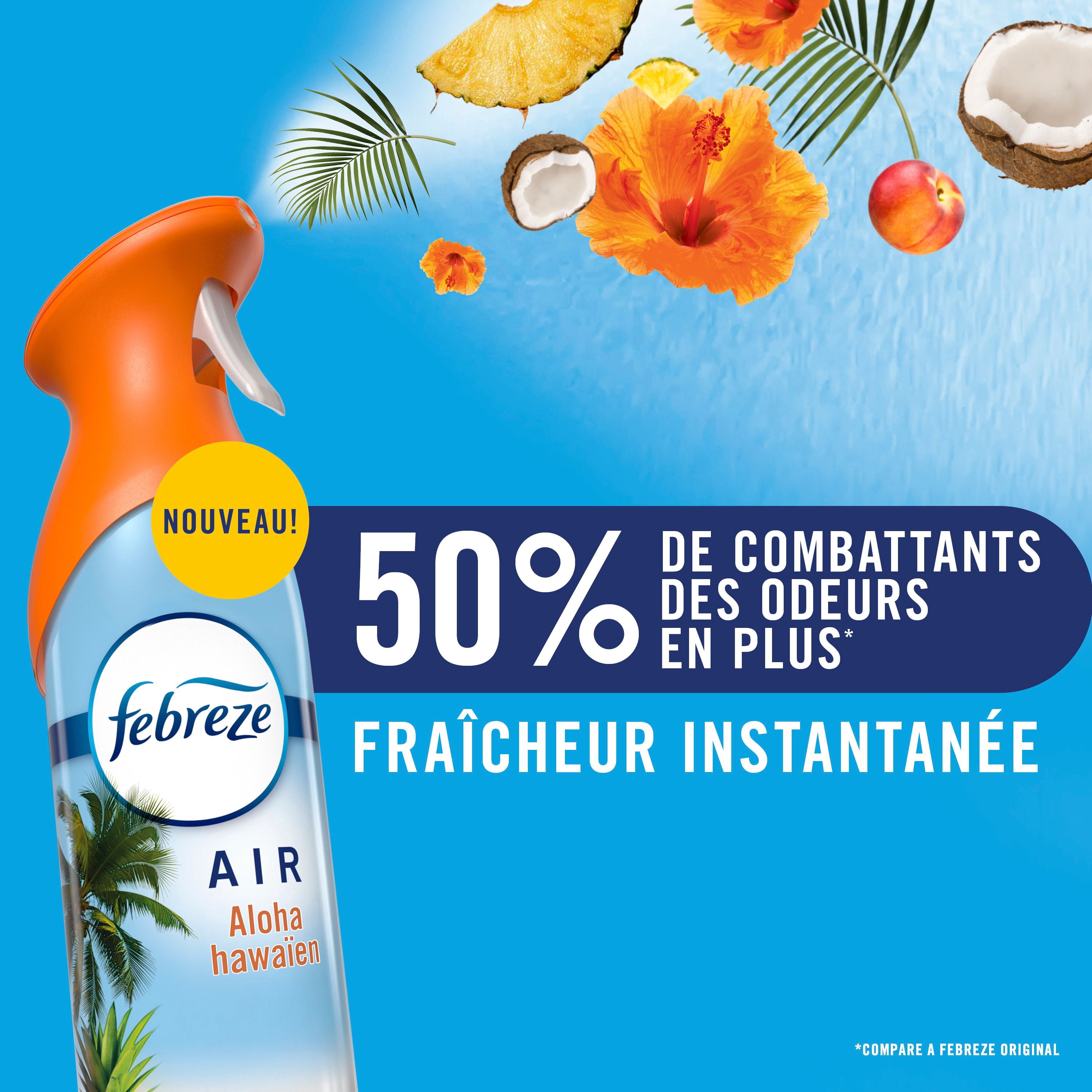 Febreze Air, Assainisseur d'Air en Vaporisateur, Vaporisateur pour Pièces Anti-Odeurs, Fleur de Cerisier, 230g, Lot de 2