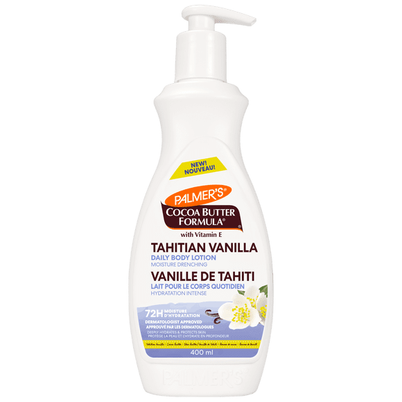 Palmer's Cocoa Butter Formula Lait pour le Corps Quotidien à la Vanille de Tahiti, tous les types de peau, 400ml
