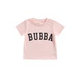 thumbnail image 1 of Kmbangi Enfants T-shirt Tops Lettre Impression Manches Courtes Col Rond Été Respirant Tops, 1 of 9