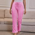 thumbnail image 2 of Birdeem Womens Fashion Summer Solid Casual Pocket Elastic Waist Long Pants, 2 of 5
