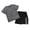 Grey, variant on yocbz Baby Boy Summer Clothes Short Sleeve Boys Girls Sports Suit Short Sleeve T Shirt Tops With Shorts Summer Quick Drying Clothing Set Jogging Football Tracksuit Green,3-4 Years