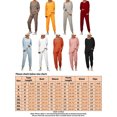 thumbnail image 2 of LUXUR Vêtements de Nuit pour Femmes Pyjama à Cordon de Serrage Taille Élastique Ensemble Décontracté Haut et Pantalon Rouge Vin, 2 of 6