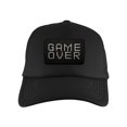 thumbnail image 1 of Gravity Threads Game Over Patch Adjustable Trucker Hat - Black, 1 of 2