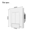 thumbnail image 1 of Smart Dimmer Switch for Zigbee Light Dimming APP Work Home Dimmable 1-3Gang, 1 of 5