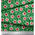 thumbnail image 3 of Soimoi Rayon Fabric Dot & Floral Artistic Print Fabric by Yard 56 Inch Wide, 3 of 5