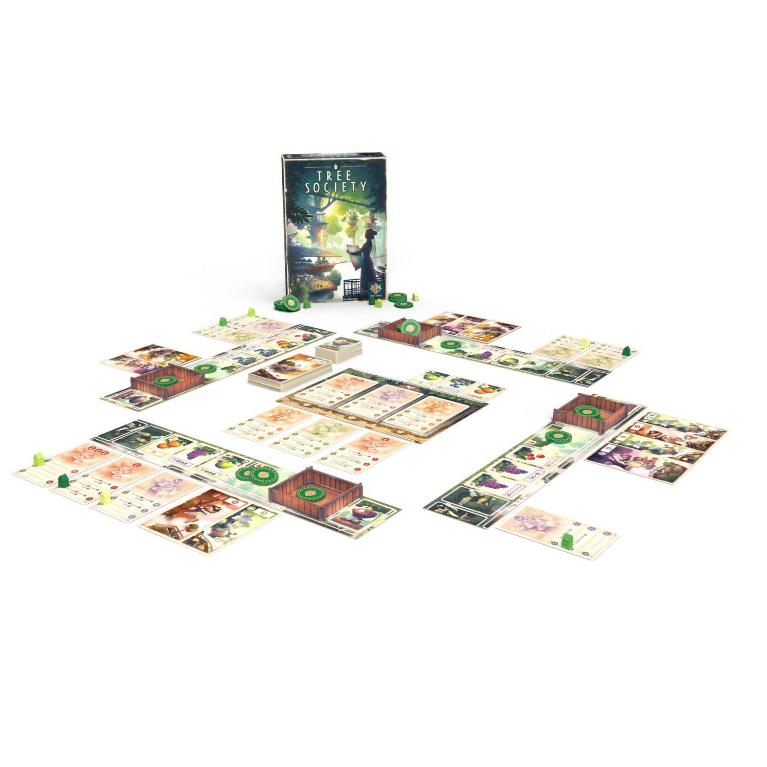 Asmodee - Next Move - Tree Society - Jeu de Société pour s'Amuser en Famille - Jeu de Stratégie Collaboratif - De 2 à 4 Joeurs - À partir de 8 ans - Français