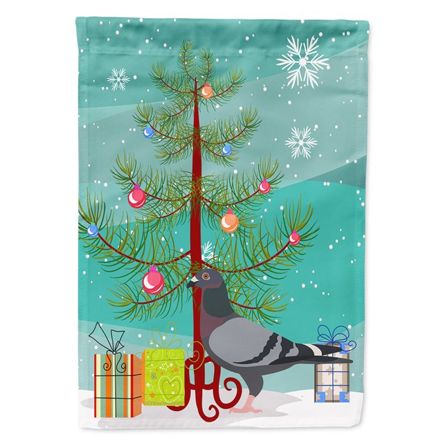 Carolines Treasures BB9318CHF Racing Pigeon Christmas Flag - Canvas House Size