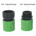 thumbnail image 2 of 3/4\" Female and Male Hose Pipe Fitting Kit Garden Water Adaptor Quick Connector, 2 of 11