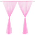thumbnail image 3 of MesaSe 1 Panel Fiber Sheer Backdrop Curtain Arch Drapes Wrinkle-Free 5ft x 9.2ft, 3 of 24