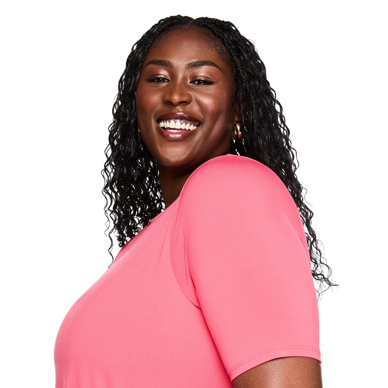 T-shirt à encolure bateau Lane Bryant Plus pour femmes