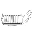 thumbnail image 3 of TIELUTT Rouleau à Hot-Dog 5 Rouleaux Gril à Saucisses Grille à Saucisses en Acier Inoxydable Support à Rouleaux à Saucisses Spatule Extérieure 2 en 1 Cuisine Silicone Cuisson pour Friture Profonde Ensemble de Disques à Gâteau Cuisine Acier Inoxydable Extra Long Silicone, 3 of 5