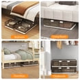 thumbnail image 4 of Costway Lot de 2 Contenants de Rangement sous le Lit de 26,5 Gal avec Roues Couvercles à Double Ouverture, 4 of 10