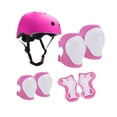 thumbnail image 4 of Almencla 7 Pieces Kids Helmet Protection Gear Set Hand Elbow Knee Pads Teens Children Skateboard Helmet for Bike Riding Sports Pink, 4 of 8