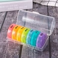 thumbnail image 4 of letairis Weekly Pill Box 7 Days Pills Dispenser Supplements Separated Compartments Storage Organizer Plastic Container Morning Evening, 4 of 7