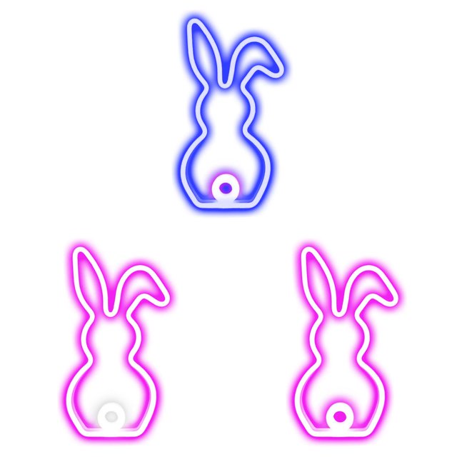 SUTENGDA 2pcs Easter Window Lights Easter Eggs Bunny Lights Decorations Battery Operated Easter Lights with Suction Cup Easter Decorations for Home Indoor Easter Party Decor