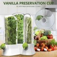 thumbnail image 2 of Kyoffiie Herb Saver for Refrigerator Clear Fresh Herb Keeper Tall Shape Herb Saver Pod Cilantro Saver Container Breathable Plastic Herb Preserver Container Durable for Parsley Cilantro Mint, 2 of 7