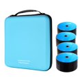 thumbnail image 3 of CD Case, 192 Capacity EVA DVD Case Skyblue Portable Zipper Holder Disc Storage Organizer Wallet, 3 of 5