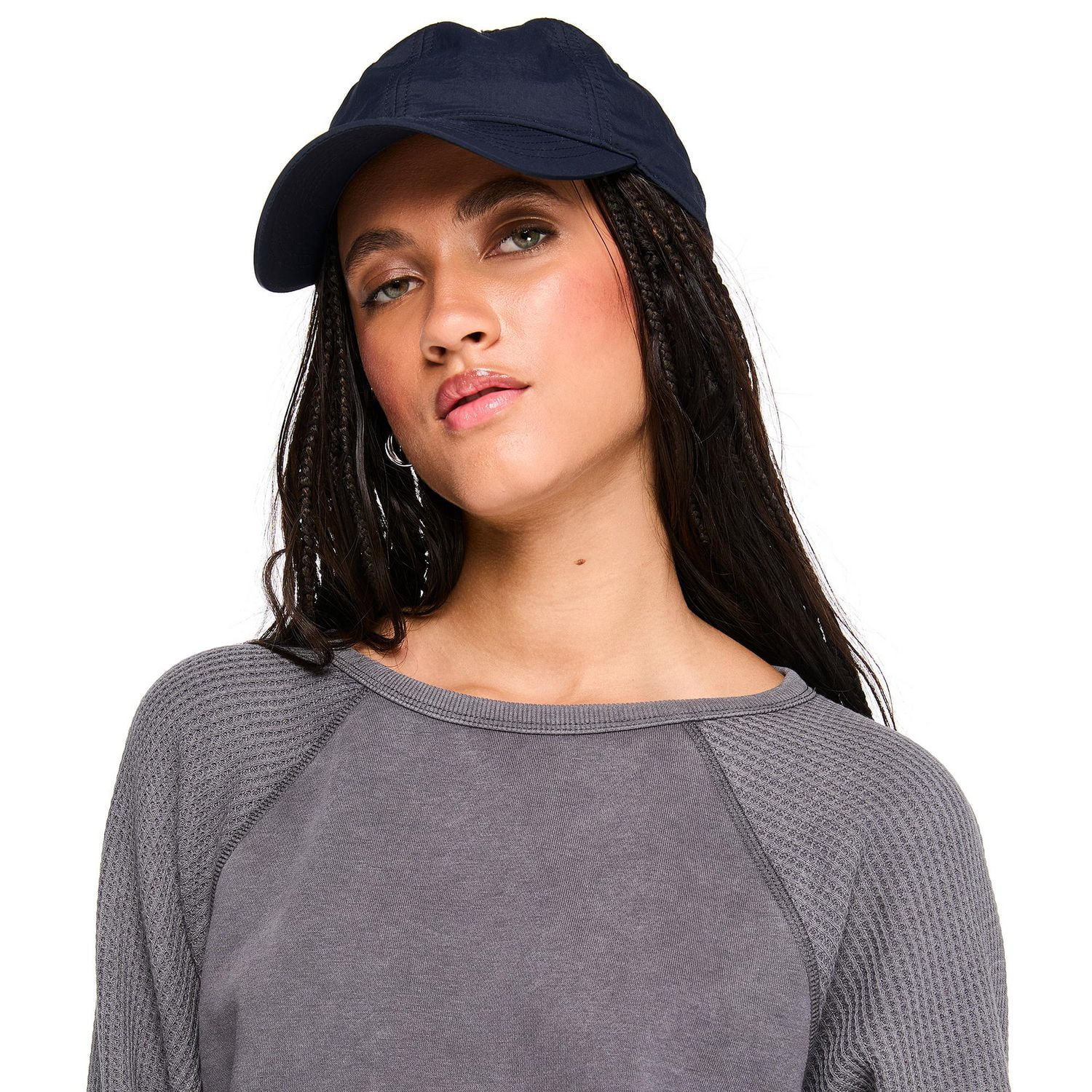Coton ouaté à manches raglan en tricot gaufré Wild Skye pour femmes