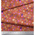 thumbnail image 2 of Soimoi Modal Satin Fabric Flower Watercolor Print Fabric by The Yard 42 Inch Wide, 2 of 3