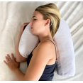 thumbnail image 1 of Queilt Side Sleeper Pillow | J Pillow for Side Sleeping | Side Sleeper Pillow with Ear Hole | Swan Pillow Shape | Neck & Spine Alignment for Sleeping | Side Sleeping Pillows for Adults | with Velvet C, 1 of 5