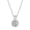 Or Blanc, variante sur Cate & Chloe Alessandra Collier en Argent Plaqué Or Blanc 18k avec Diamants Simulés pour Femmes