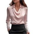thumbnail image 2 of RKSTN Hauts pour Enseignantes Haut/chemise à Manches Longues à Col Rond Uni pour Femmes, Tenue d'École pour Enseignantes, 2 of 7