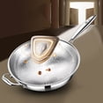 thumbnail image 4 of TI Titanium Wok Pure Titanium Non Coated Non Stick Frying Pan with Fish Scale Pattern Compatible with Induction Cooker for Home Cooking, 4 of 8