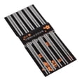 thumbnail image 4 of Birdeem Chopsticks 5 Pairs of Metal Reusable Korea-Chinese Square Non-Slip Stainless Steel Chopsticks, 4 of 12