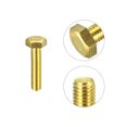 thumbnail image 4 of Unique Bargains Brass Hex Bolts, M8x35mm 3 Pack Fully Thread Grade 4.8 Machine Screws, 4 of 4